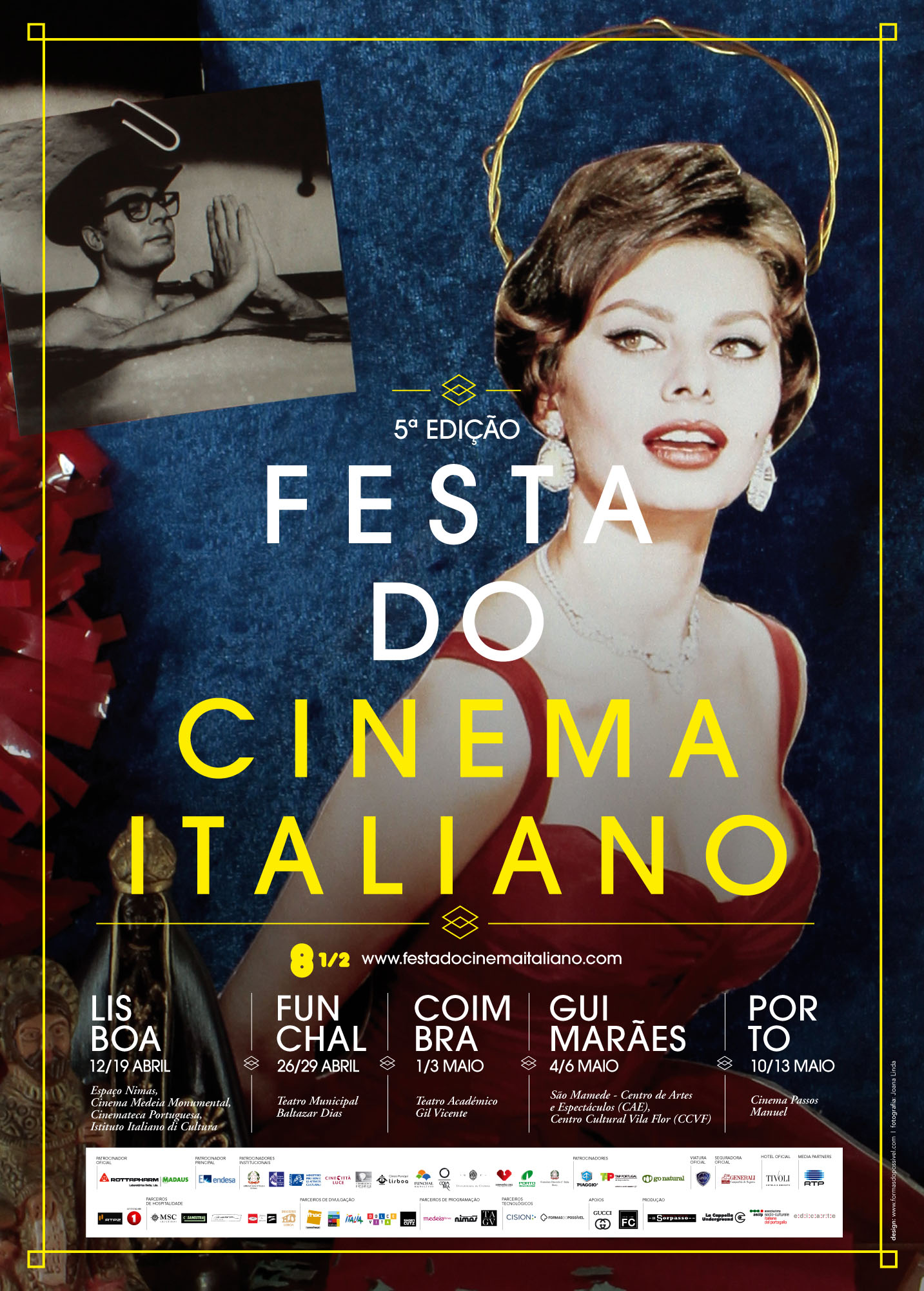 Cartaz 5ª ed. Festa do Cinema Italiano Lisbona 2012